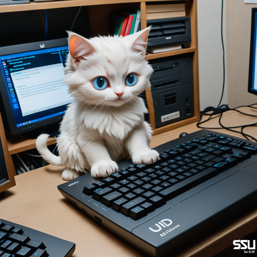 Котик за компом
